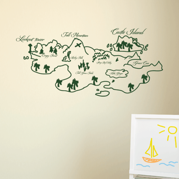 Vintage Map Wall Quotes™ Wall Art Decal