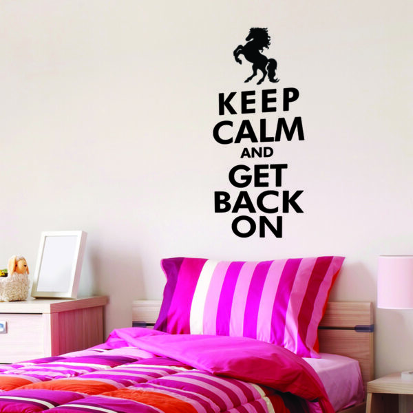 Keep Calm Get Back On Wall Quotes™ Decal