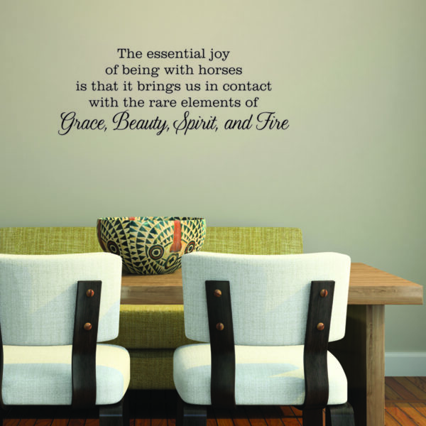 Grace, Beauty, Spirit, and Fire Wall Quotes™ Decal