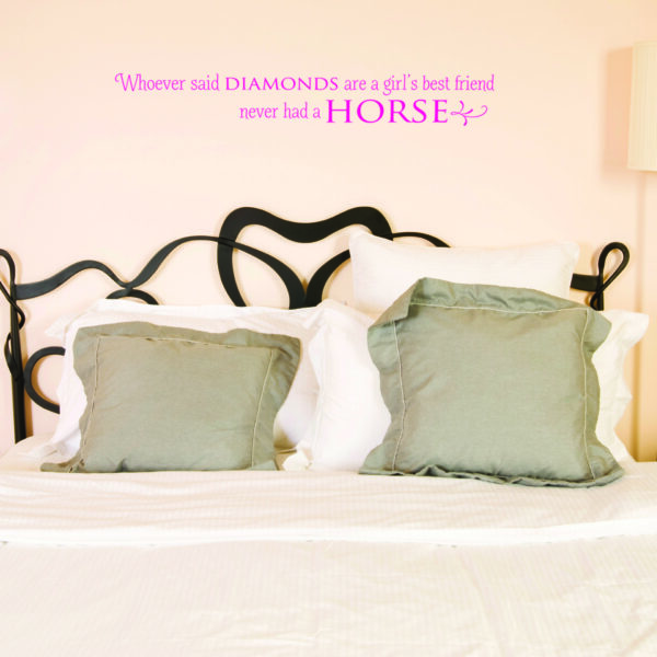 Horse is Girl's Best Friend Wall Quotes™ Decal