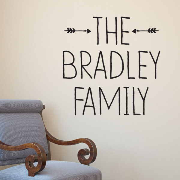 Arrows Family Name Design Wall Quotes™ Decal