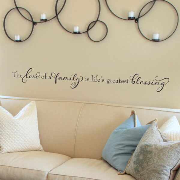 Life's Greatest Blessing Elegant Wall Quotes™ Decal
