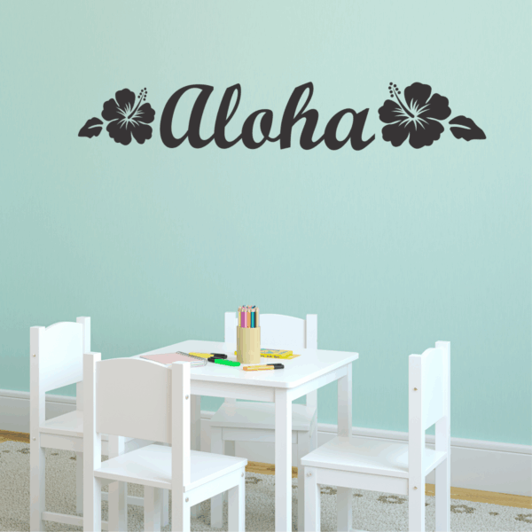 Aloha Hisbiscus Wall Quotes™ Decal