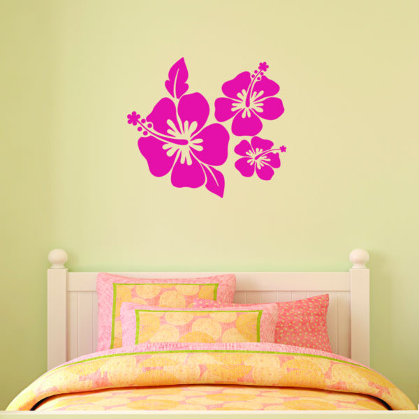 Three Hibiscus Design Wall Quotes™ Decal