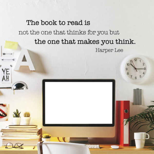 The Book To Read Wall Quotes™ Decal