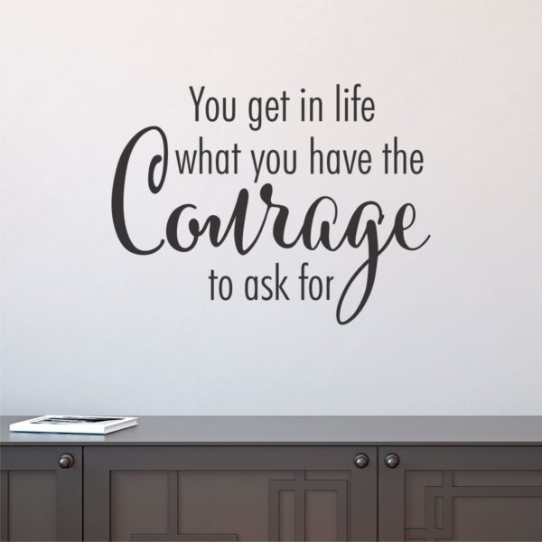 Have Courage to Ask Wall Quotes™ Decal