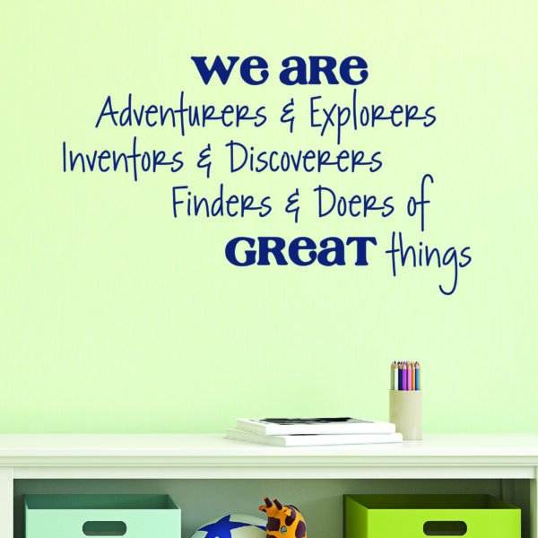 Adventurers & Explorers Wall Quotes™ Decal