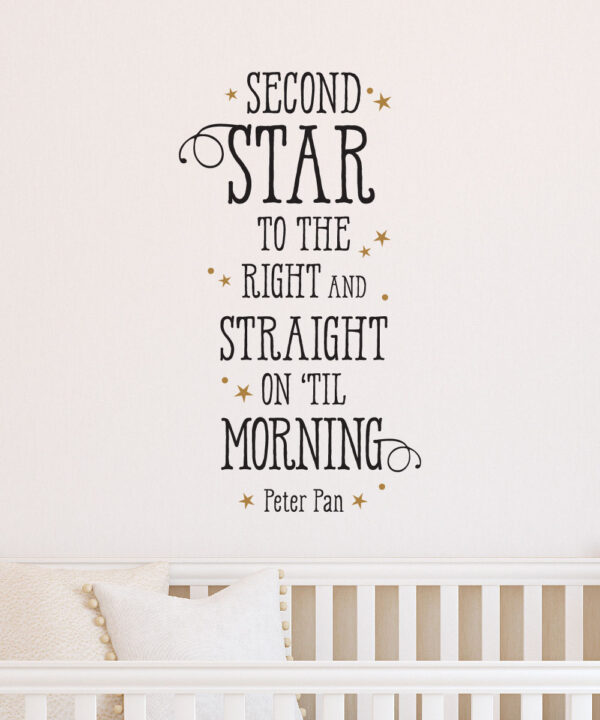 Second Start To The Right Wall Quotes™ Decal