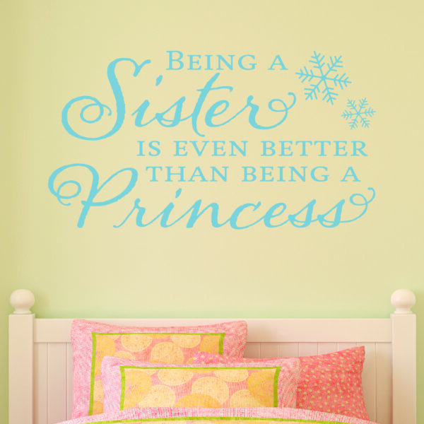 Sister Princess Snowflake Wall Quotes™ Decal