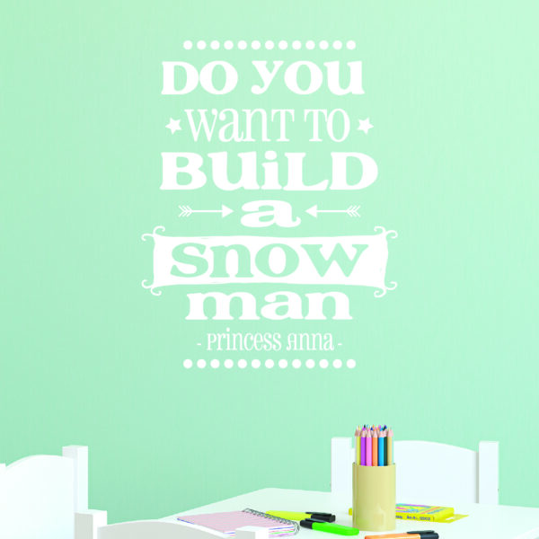 Build A Snowman Wall Quotes™ Decal