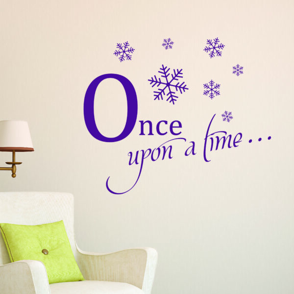 Once Upon A Time Snowflakes Wall Quotes™ Decal