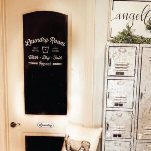 Laundry Room Wash Dry Fold Repeat Wall Quotes™ Decal