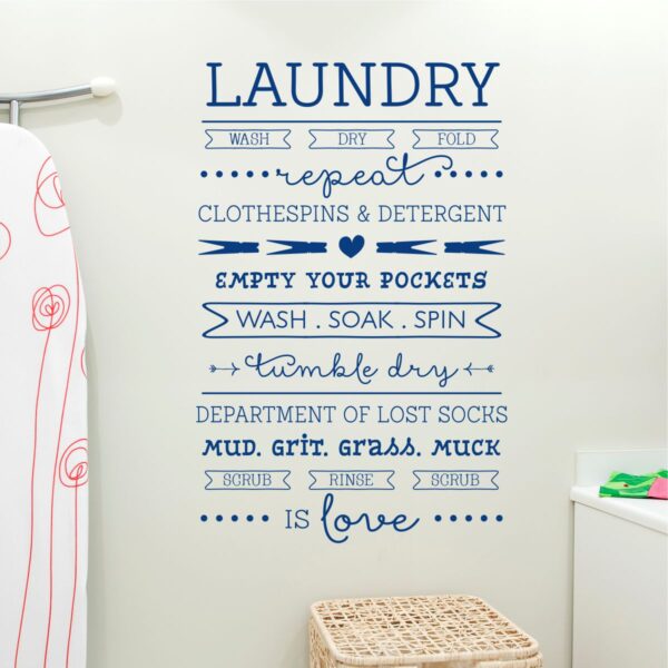 Laundry is Love Subway Art Wall Quotes™ Decal