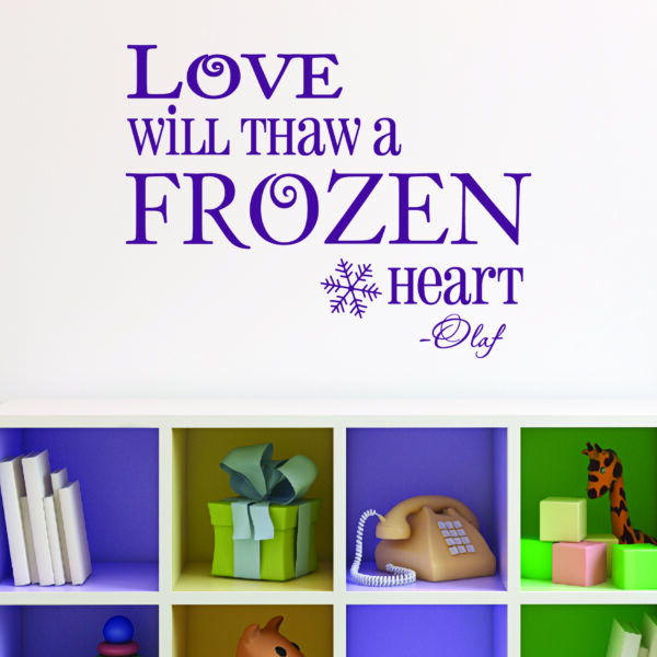 Frozen Heart Wall Quotes™ Decal