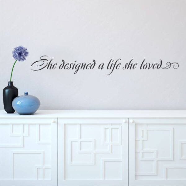 A Life She Loved Wall Quotes™ Decal
