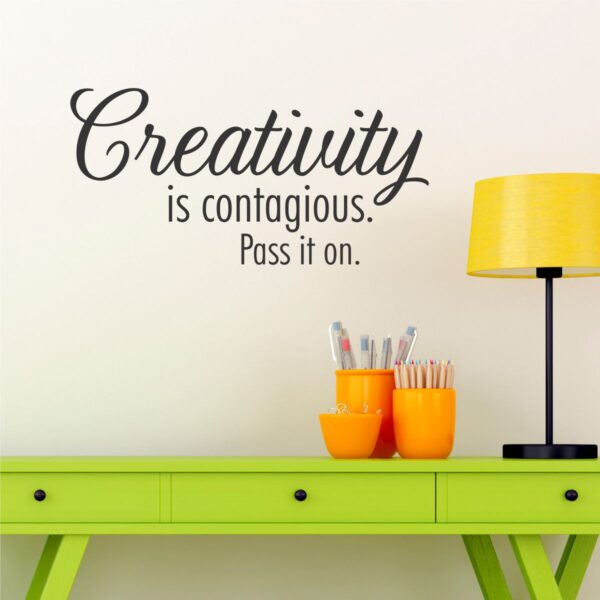 Creativity Is Contagious Wall Quotes™ Decal
