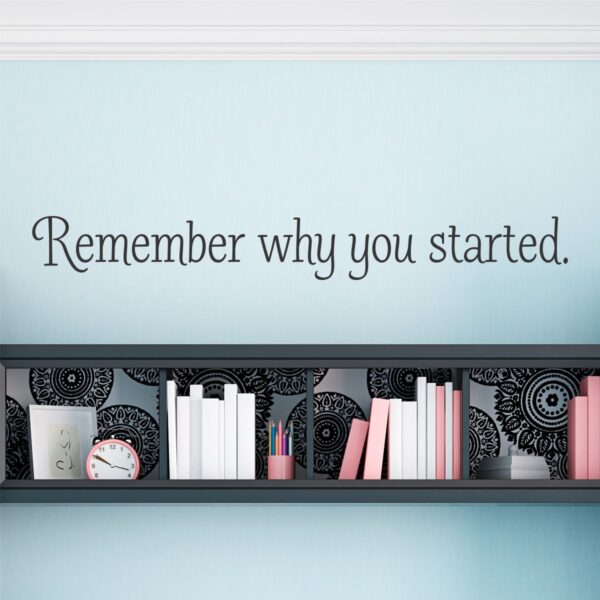 Remember Why Wall Quotes™ Decal