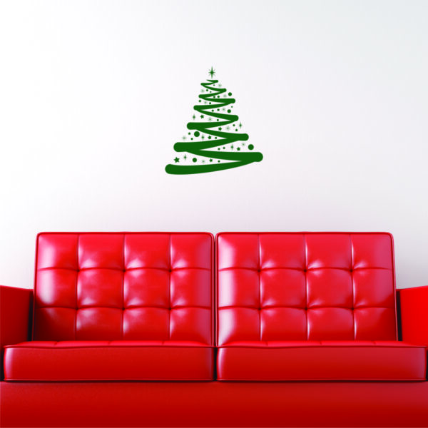 Brush Strokes Christmas Tree Wall Quotes™ Decal