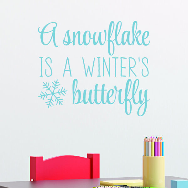 Winters Butterfly Wall Quotes™ Decal