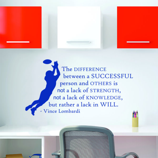 Lombardi Success One Color Wall Quotes™ Decal