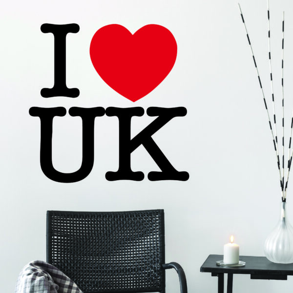 I [Heart] UK Wall Quotes™ Decal