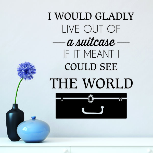See The World  Wall Quotes™ Decal