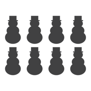 Chalkboard Labels Snowman Wall Art Decal