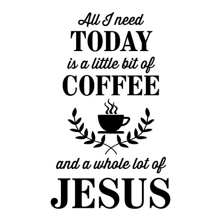 A Little Bit Of Coffee Wall Quotes™ Decal