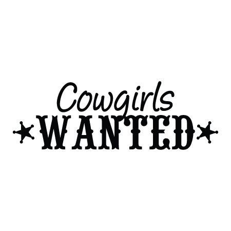 Cowgirls Wanted Wall Quotes™ Decal