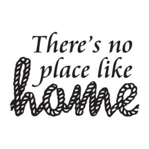 No Place Like Home Rope Wall Quotes™ Decal