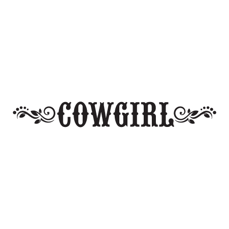 Cowgirl Floral Wall Quotes™ Decal