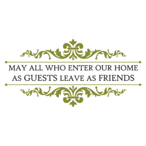 May All Who Enter & Scrolls Wall Quotes™ Decal