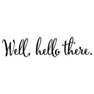 Well Hello There Wall Quotes™ Decal