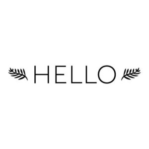 Hello Leaves Wall Quotes™ Decal