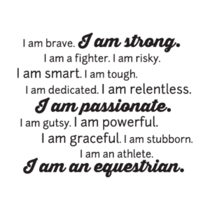I am an Equestrian Wall Quotes™ Decal