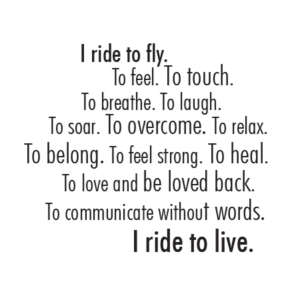 I Ride to Live Wall Quotes™ Decal