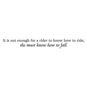 She Must Know How to Fall Wall Quotes™ Decal