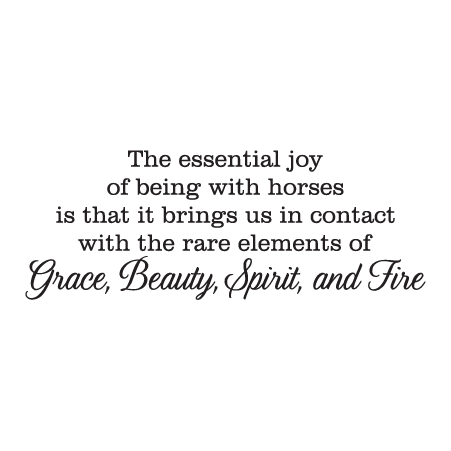 Grace, Beauty, Spirit, and Fire Wall Quotes™ Decal