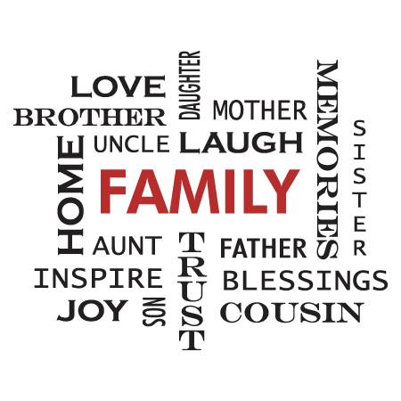 Family Crossword Design Wall Quotes™ Decal