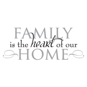 Family Heart of Home Wall Quotes™ Decal