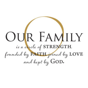 Our Family Is Kept By God Wall Quotes™ Decal
