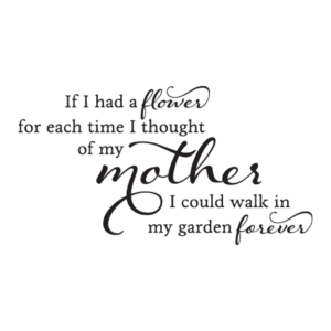 If I Had A Flower Wall Quotes™ Decal