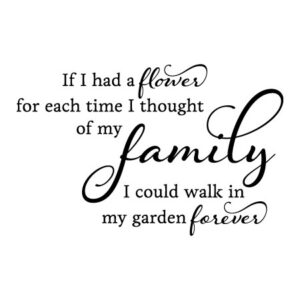 Every Time I Think Of Family Wall Quotes™ Decal