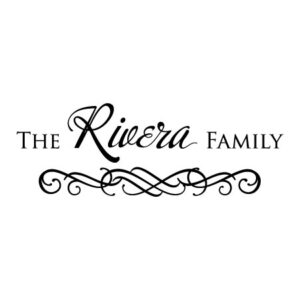 Calligraphy Family Name Wall Quotes™ Decal