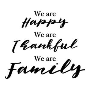 Happy Thankful Family Wall Quotes™ Decal