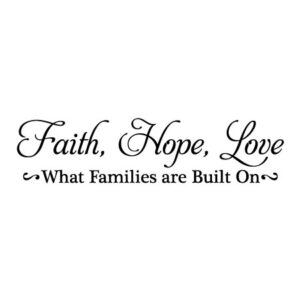 Faith Hope Love Wall Quotes™ Decal