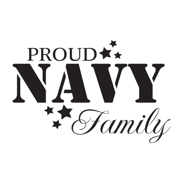 Proud Navy Family Wall Quotes™ Decal
