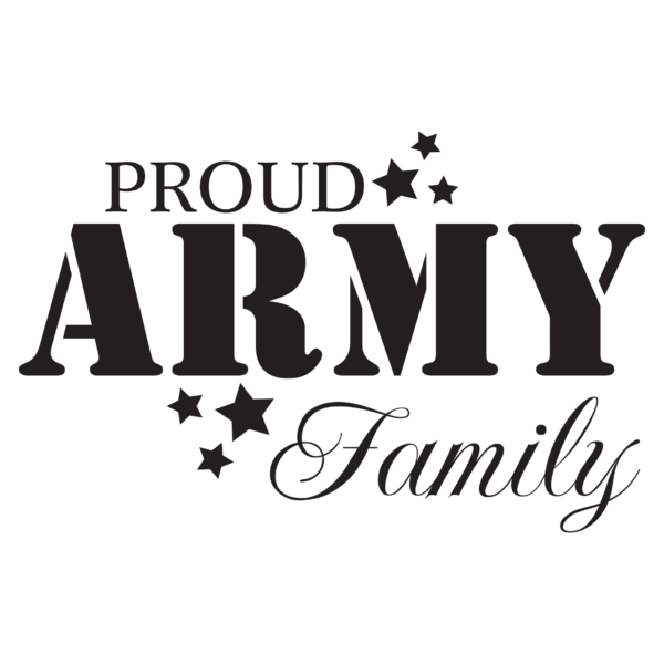 Proud Army Family Wall Quotes™ Decal