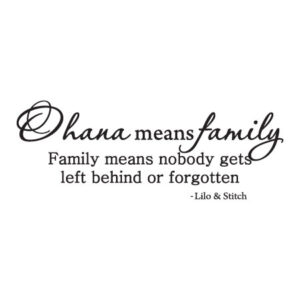 Ohana Means Family Wall Quotes™ Decal