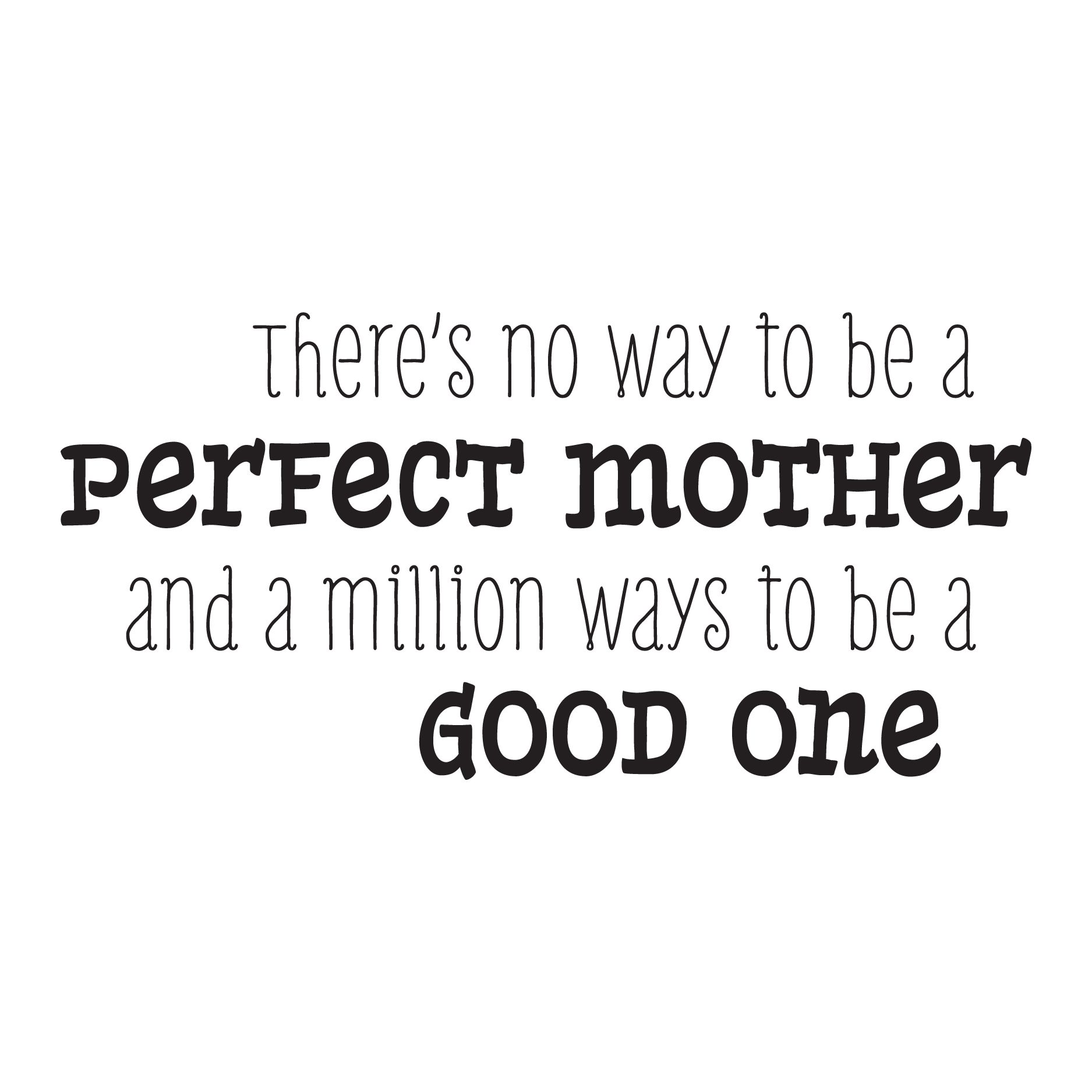 Whimsical Perfect Mother Wall Quotes™ Decal